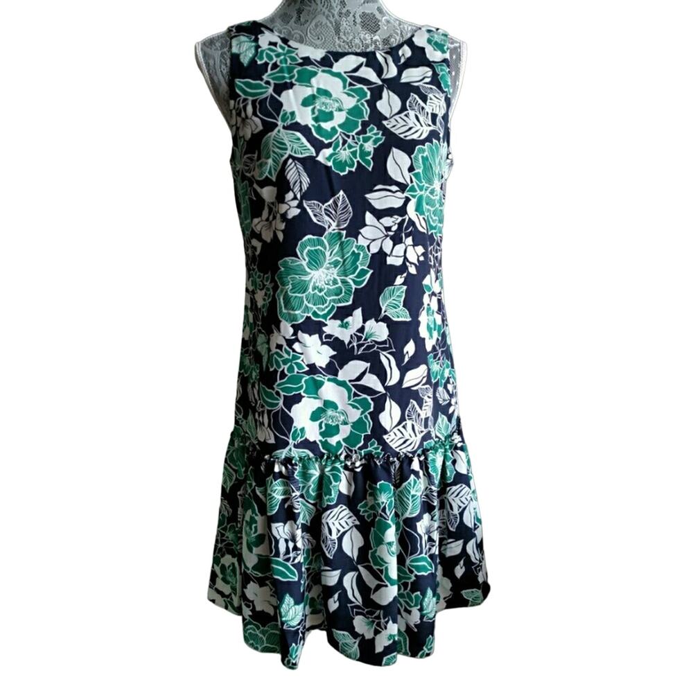 Eliza J Floral Print V-Back Dress - Size 4 - NWT